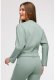 B292 Bluza z kopertowym dekoltem - miętowa (kolor Miętowy, rozmiar L) 2