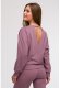 B293 Bluza z otwartymi plecami - wrzosowa (kolor wrzos, rozmiar M) 1