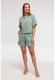 B294 Bluza oversize z krótkimi rękawami - miętowa (kolor Miętowy, rozmiar S/M) 3