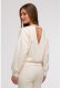 BeWear B293 Bluza z otwartymi plecami - waniliowa (kolor ecru, rozmiar L) 2