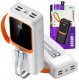 POWER BANK DENMEN BATERIA AWARYJNA 30000mAh BIAŁY DP31 USB + TYP-C 1
