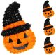 FIGURKA DEKORACYJNA DYNIA 35CM HALLOWEEN POMARAŃCZOWY PASEK 1