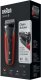 Braun Series 3 300s, Foil shaver, 2 SensoFoil, Black, Red, LED, Battery, Nickel-Metal Hydride (NiMH) 10