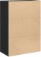 vidaXL Boksy Czarny dąb MDF Średni Bufet Prostokątny Nowoczesny 5