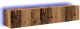 vidaXL Gablota TV Stare drewno MDF 80 x 35 x 31 cm Stojak na telewizor 2