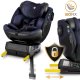 Fotelik samochodowy Nukido Aero Line czarno-granatowy 0-36 kg ISOFIX 13