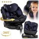 Fotelik samochodowy Nukido Aero Line czarno-granatowy 0-36 kg ISOFIX 6