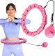 Zestaw hula hop z wypustkami i obciążnikiem One Fitness różowe oha02 pas wyszczuplający br160 1