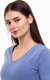 Koszulka damska 4F F1649 denim 4FWAW24TTSHF1649 32S XL 2