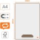 Minitabliczka Nobo (4 szt.) A4 bia�a 1