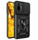 ETUI PANCERNE DO XIAOMI REDMI NOTE 10 4G / 10S CZARNE ARMOR HOLDER   SZKŁO 4