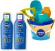 NIVEA SUN Balsam do opalania 200ml + Ochronny dla dzieci 200ml + Zabawki 1