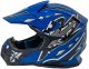 Kask Motocyklowy Enduro Niebieski S 3