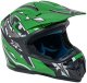 Kask Motocyklowy Enduro Zielony S 1