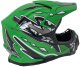 Kask Motocyklowy Enduro Zielony S 1