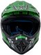 Kask Motocyklowy Enduro Zielony S 3