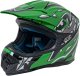 Kask Motocyklowy Enduro Zielony M 1