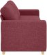 Burgundowy Poliester, Drewno Średni Dla wielu Sofa 3-osobowa 4