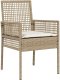 vidaXL Krzesła ogrodowe Mieszany beżowy Rattan 53 x 60 x 85 cm Trwałe 3