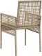 vidaXL Krzesła ogrodowe Mieszany beżowy Rattan 53 x 60 x 85 cm Trwałe 6