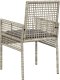 vidaXL krzesła ogrodowe Jasnoszary Rattan 53 x 60 x 85 cm 7