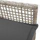 vidaXL krzesła ogrodowe Jasnoszary Rattan 53 x 60 x 85 cm 9