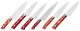 Takeshi Saji Red Turquoise R2 Nóż Santoku 18 cm LIMITED 4