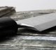 Hideo Kitaoka Shirogami Satin Damascus Nóż Miroshi Deba 21 cm 11