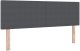 Zestaw zagłówka vidaXL Zestaw 2 Ciemnoszary Drewno 160 cm Prosty 2