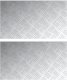 vidaXL Nakładki na schody Metaliczne srebrne Aluminium 70 x 40 x 0.3 cm 2