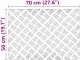 vidaXL Nakładki na schody Szare Guma 70 x 50 x 0.2 cm Antypoślizgowe 8