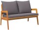 vidaXL Ławka ogrodowa Antracyt Solidne drewno akacjowe 115 x 65 x 71 cm 1