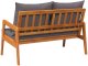 vidaXL Ławka ogrodowa Antracyt Solidne drewno akacjowe 115 x 65 x 71 cm 3