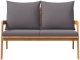 vidaXL Ławka ogrodowa Antracyt Solidne drewno akacjowe 115 x 65 x 71 cm 4