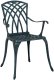 vidaXL Krzesło na zewnątrz Zielone Aluminium 53 x 51 x 88,5 cm 2