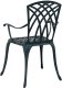 vidaXL Krzesło na zewnątrz Zielone Aluminium 53 x 51 x 88,5 cm 5