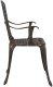 vidaXL Krzesło ogrodowe Brązowe Aluminium 53 x 51 x 88.5 cm Trwałe 4