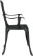 Krzesło ogrodowe vidaXL Czarne Metal 54 x 51 x 88 cm Trwałe 4
