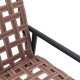 vidaXL Rattanowa ławka ogrodowa Brązowa Metalowa 110.5 x 79 x 75.5 cm 6