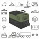 Lodówka turystyczna Yolco BCX30 Green 28 l 22