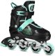 Rolki Nils Extreme NA13808 rekreacyjne regulowane czarno-zielone r. 34-37 1