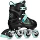 Rolki Nils Extreme NA13808 rekreacyjne regulowane czarno-zielone r. 34-37 2