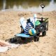Wózek turystyczny transportowy plażowy do 100kg czarny Nils camp nc1608 160l 3