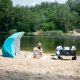 Wózek turystyczny transportowy plażowy do 100kg czarny Nils camp nc1608 160l 5