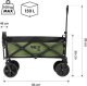 Wózek turystyczny transportowy plażowy do 100kg zielony Nils camp NC2602 150L 6