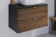 Comad Szafka pod umywalkę nablatową TALIA CASELLA 2S 60cm dąb casella/czarny mat z blatem COMAD 8