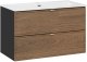 Szafka pod umywalkę TALIA CASELLA 2S 80cm dąb casella/czarny mat COMAD 6