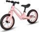 Rowerek biegowy dziecięcy Nils Fun RB901 pompowane koła led 12'' różowy 90x50x41cm 1