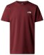 Koszulka The North Face M Simple Dome Tee męska : Kolor - Bordowy, Rozmiar - XXL 1