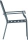 vidaXL Fotel ogrodowy Ciemnoszary Metal 56 x 65 x 89 cm Trwały 5